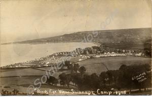 "Birds Eye View - Swanage Camp" 1908. 4th (Territo