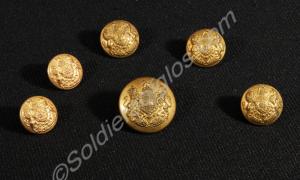 British Army Universal pattern buttons. c.1914.