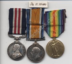 Group of three medals; Military Medal, British War