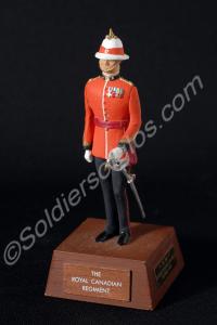 Model on stand of an officer of the Royal Canadian