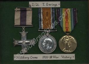 Group of three medals; Military Cross, British War