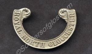 Other Ranks' forage cap scroll. Royal North Glouce