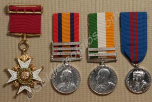 Group of four medals; Companion's Badge of the Ord
