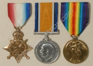 Group of three medals; 1914 Star without bar, Brit
