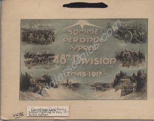 Christmas Card "Somme - Perronne - Ypres -  48th D