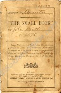 Soldier's Small Book. 6670 Private John Wintle. Gl