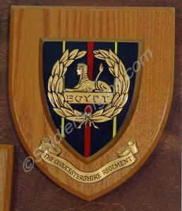 Regimental plaque of The Gloucestershire Regiment.