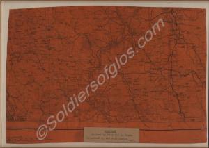 Silk map of Burma, as used by the Chindits. 1942-1