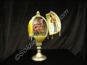 Ostrich egg shell. The egg shell has been cut and