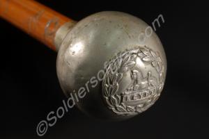 Swagger cane of the Gloucestershire Regiment inscr