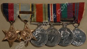 Group of six medals; 1939-1945 Star, Air Crew Euro