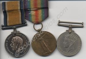 Group of three medals; British War Medal, Allied V