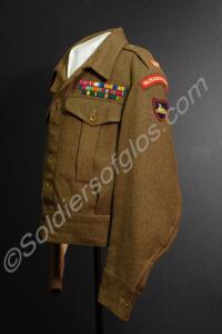 Major's battle dress blouse. With medal ribbons fr