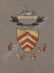 Gloucester City Coat of Arms Regimental Badge desi