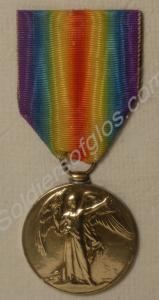 Allied Victory Medal. Awarded to 29454 Lance Corpo