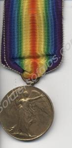 Allied Victory Medal. Uninscribed. 1914-1918.