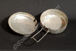 Set of round mess tins. As used by British forces.