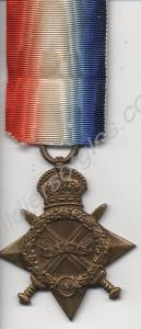 1914-1915 Star. Uninscribed. 1914-1918.