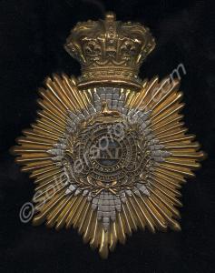 Officer's shako plate of the 61st South Gloucester