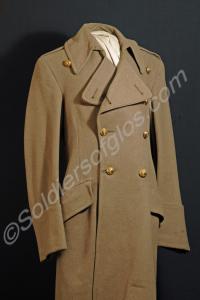 Officer's khaki greatcoat. Gloucestershire Regimen