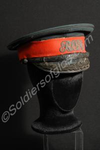 Officer's forage cap with rifle green crown. 2nd