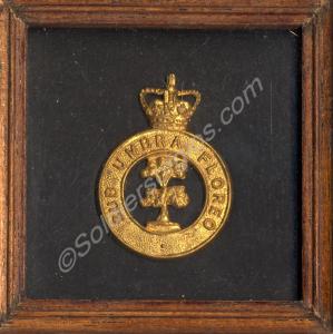 Badge of the British Honduras Volunteer Guard. The