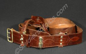 Sam Browne belt, shoulder strap and sword frog. Wo