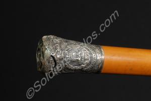 Regimental swagger stick of Drum Major F. Jennings