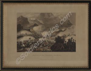 Framed print of the Battle of the Pyrenees, 28th J