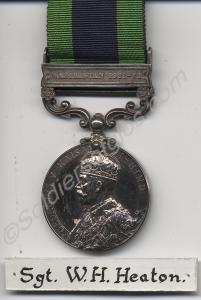Indian General Service Medal with clasp  for Wazir