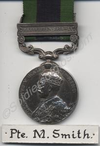 Indian General Service Medal with clasp bar for Wa