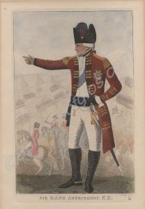 Hand-coloured print of Sir Ralph Abercromby K.B.,