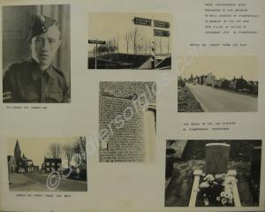 Six photographs. One depicts the grave of 5188331