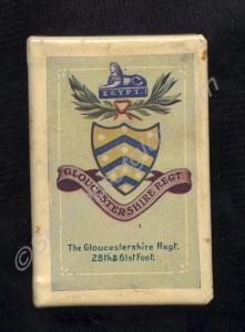 Match box holder with plastic covering, decorated