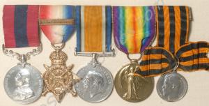 Group of five medals; Distinguished Conduct Medal,