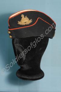 Officer's field cap, blue with a white top. The Gl