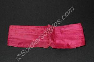 Crimson cummerbund, worn by Sergeant Smith. Glouce