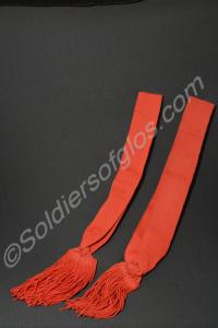 TworSergeant's scarlet sashes, worn by Sergeant Sm