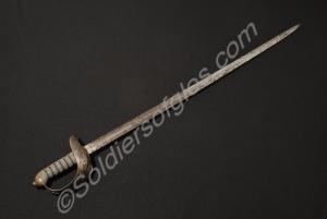 Sword made of Toledo steel with brown leather swor