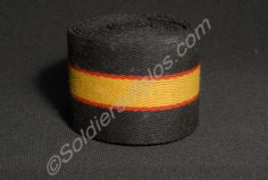 Roll of stable belt material in the pattern of the