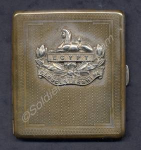 Silver-plated cigarette case decorated with the fr