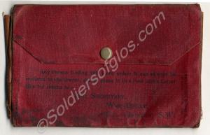 Red Wallet for Soldier's Documements. 8275 Private