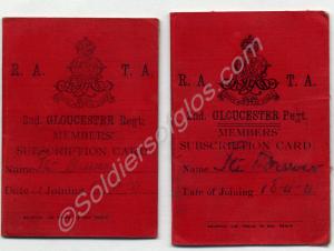 Two Royal Army Temperance Association subscription