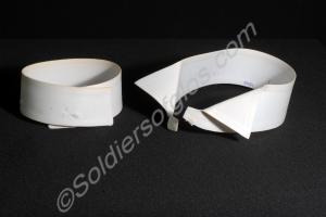 Two stiff white collars. Lieutenant-Colonel Herber