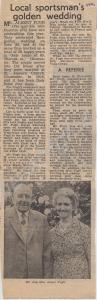 Newspaper cutting relating to 8644 Company Sergean