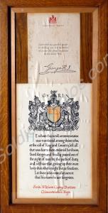 Memorial scroll to 2663/240693 Sergeant William Ge