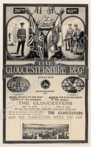 Photograph of a recruiting poster for the Gloucest