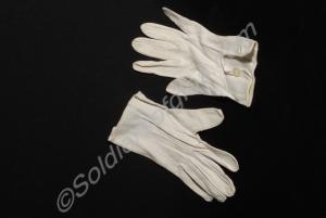 White gloves. Worn by Major E.G.H. Power. 2nd Batt