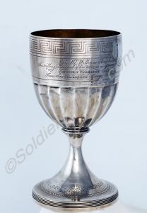 Roushan Cup. Hallmarked 1805. Inscription reads: "