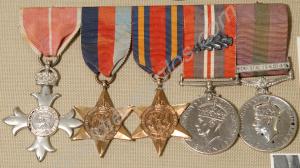Group of five medals. Member of the Most Excellent